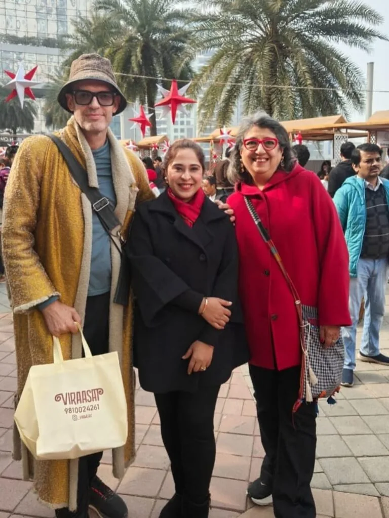 Viraasat customers at a market